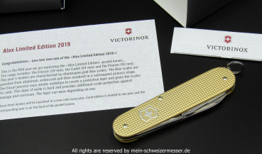 Schweizer Taschenmesser, Victorinox CADET, ALOX Limited Edition 2019