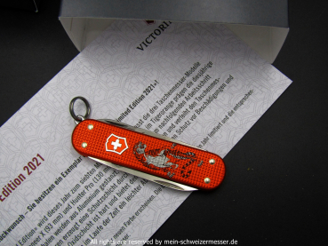 Customized Victorinox CLASSIC LE 2021 " TIGER ", ALOX, Limited Edition