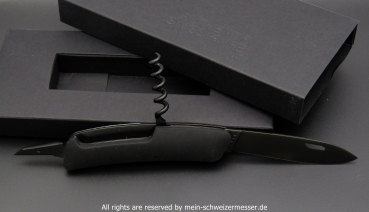 Schweizer Taschenmesser SWIZA D03, All Black (AllBlack) SKULL HEAD