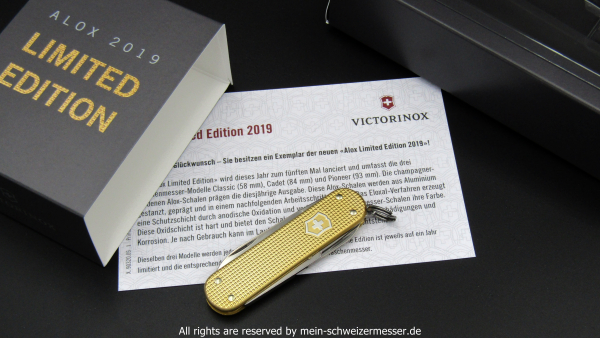 Schweizer Taschenmesser, Victorinox CLASSIC, ALOX Limited Edition 2019