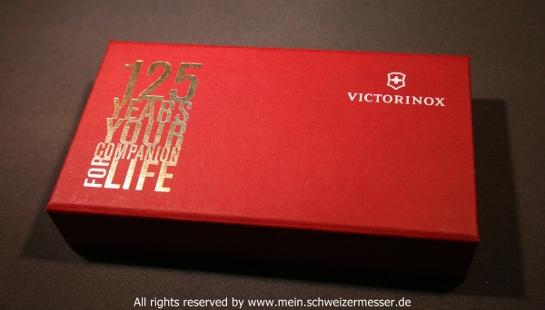Victorinox Sammlermesser SwissCard 125 Jubilee, Spezialausgabe anlässlich des 125-Jahre Jubiläums von Victorinox