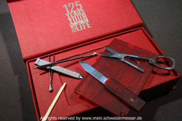 Victorinox Sammlermesser SwissCard 125 Jubilee, Spezialausgabe anlässlich des 125-Jahre Jubiläums von Victorinox