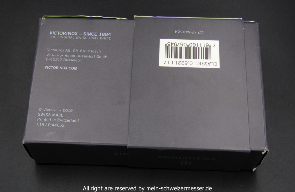 Schweizer Taschenmesser, Victorinox CLASSIC, ALOX Limited Edition 2017